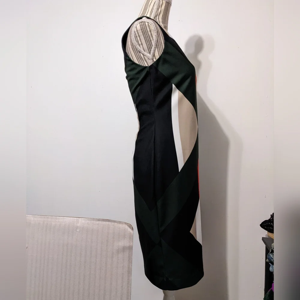 Calvin Klein dressy colorful slim dress - Picture 6 of 16